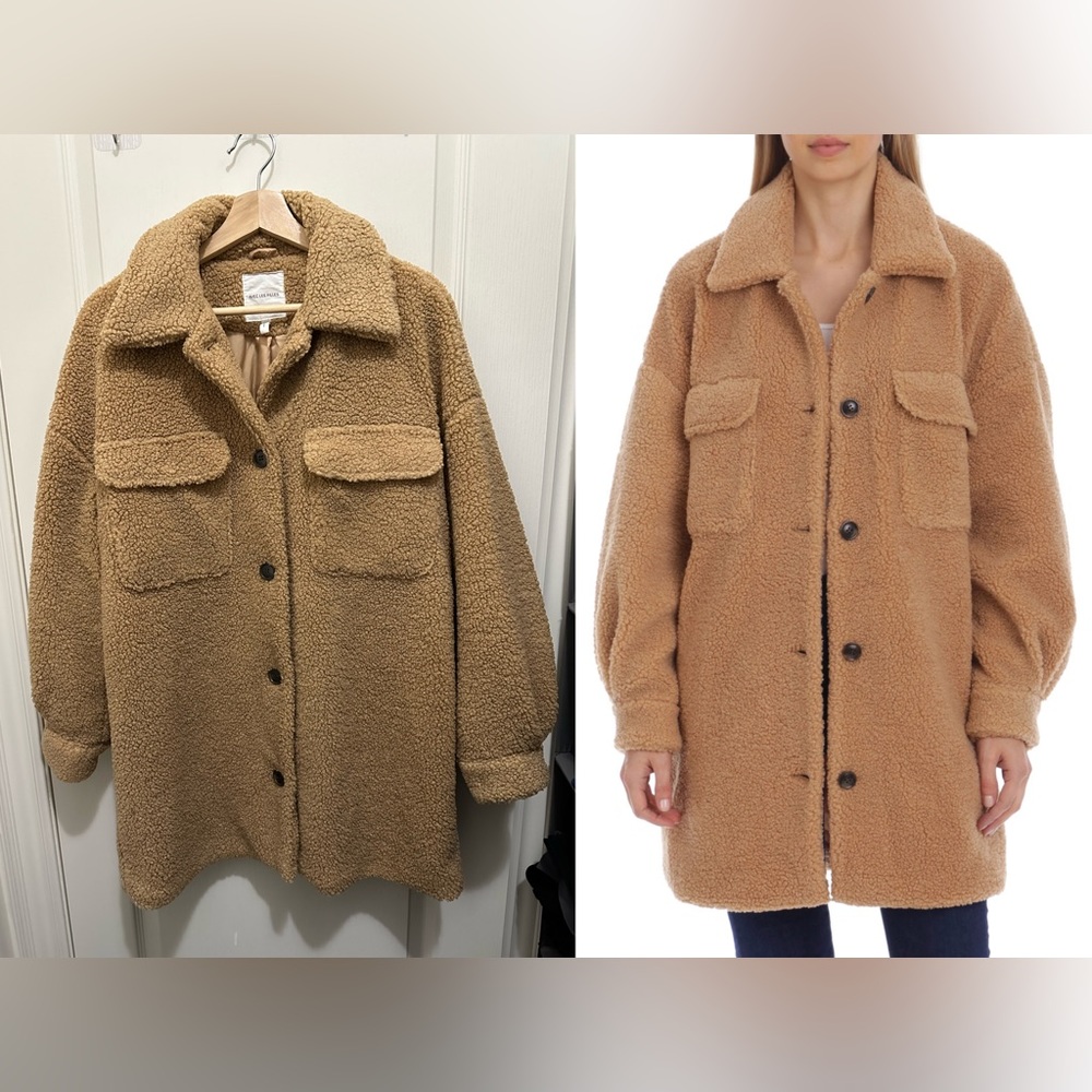 Avec les filles Women's Teddy coat oversize jacket size xs